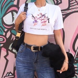 . Tops - You can’t sit with us cropped t-shirt . Tops - You can’t sit with us cropped t-shirt